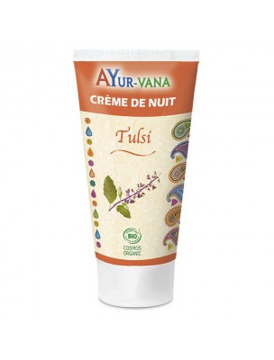 Image de Tulsi Bio - Crème de Nuit Visage 75ml - Ayur-Vana depuis Achetez les produits Ayur-vana à l'herboristerie Louis