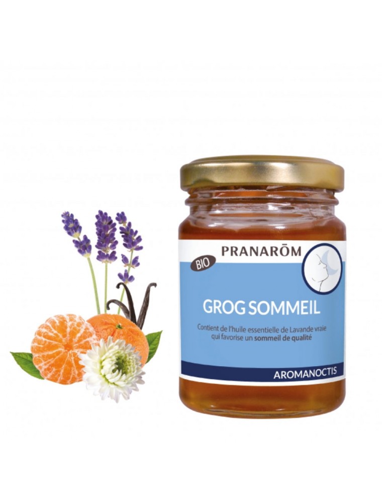 Image principale de la modale pour Miel pour Grog Sommeil Bio - Recette traditionnelle aux huiles essentielles 100 ml - Pranarôm