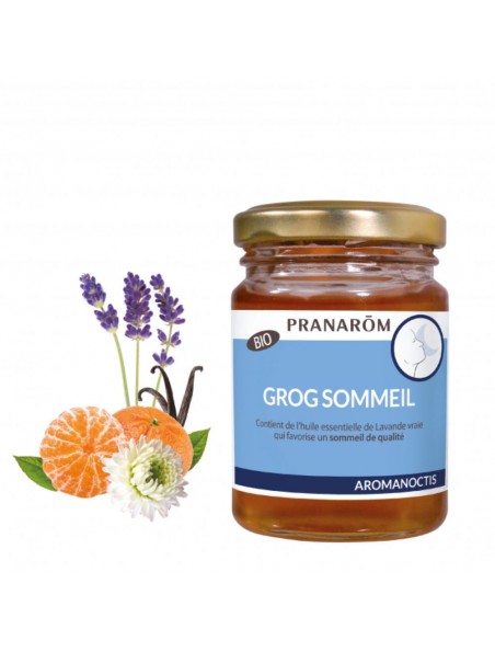 Image principale de Miel pour Grog Sommeil Bio - Recette traditionnelle aux huiles essentielles 100 ml - Pranarôm