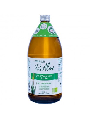 Image de Aloé vera Bio - Jus à boire 1 litre - PurAloé via Ache des marais - Feuille coupée 100g