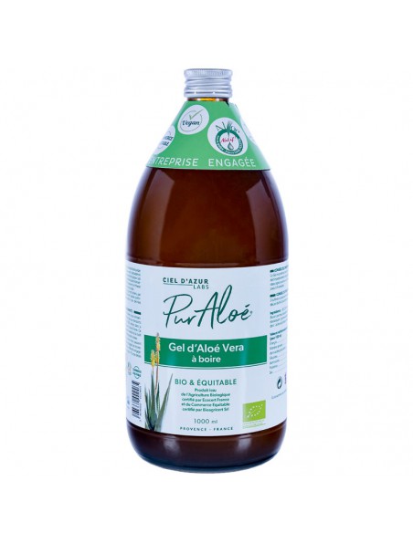 Aloe vera Organic - Depurative Drinking Gel 1 liter - PurAloé