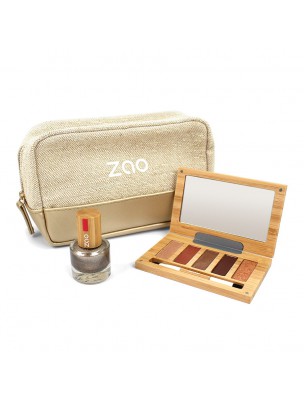 Image de Warm and Glow Set Bio - Trousse Beauté - Zao Make-up via Vernis à ongles Bio - Zao Make-up