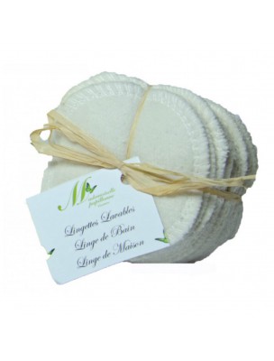 Image de Mini Carrés Démaquillants - Coton Bio 20 Carrés - Mademoiselle Papillonne depuis Achetez les produits Mademoiselle Papillonne à l'herboristerie Louis