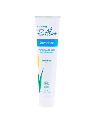 Image de Organic Living Aloe Vera Toothpaste - Revitalized Gums 75 ml - Puraloe depuis Vegetable toothpaste in tube or solid
