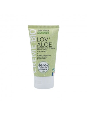 Image de Crème Aloe vera Bio - Mains et Corps 100 ml - Propos Nature depuis Achetez les produits Propos Nature à l'herboristerie Louis