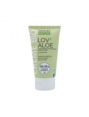 Image de Crème Aloe vera Bio - Mains et Corps 100 ml - Propos Nature depuis Achetez les produits Propos Nature à l'herboristerie Louis (2)