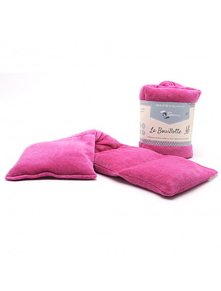 Organic Cotton and Wheat Bouillotte Pink Fuschia - Comfort and Well-being - Eco-Conseils