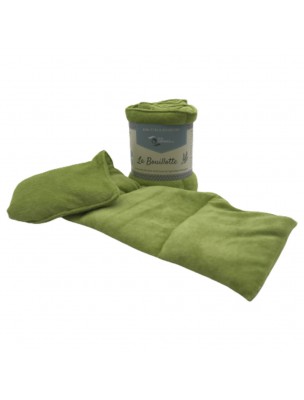 Image de Organic Cotton and Wheat Green Foam Hot Water Bottle - Comfort and Well-being Eco-Conseils depuis Order the products Eco-Conseils at the herbalist's shop Louis
