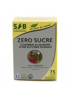 Image de Zéro sucres - Glycémie 75 gélules - SFB Laboratoires via Chrome picolinate 100 ug - Solgar