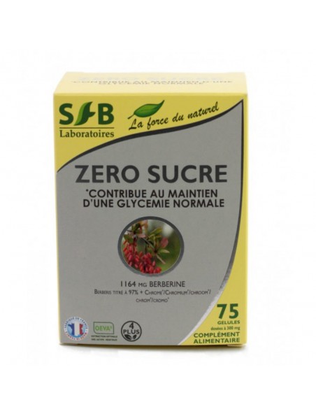 Image principale de Zéro sucres - Glycémie 75 gélules - SFB Laboratoires