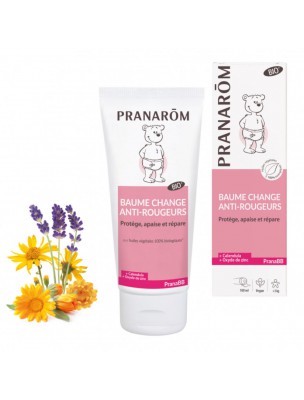 Image de Pranabb Baume Anti-Rougeurs Bio - Protège, Répare et Apaise 100 ml - Pranarôm via Lingettes Naissance Garçon - Eponges de Bambou - Kit de 10 lingettes lavables