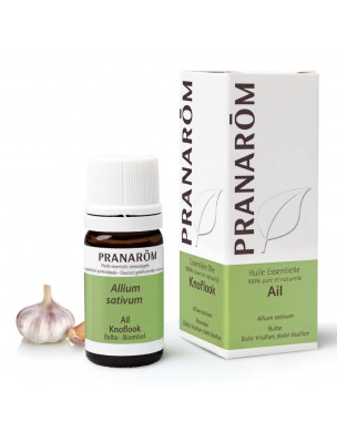 Image de Ail - Huile essentielle d'Allium sativum 5 ml - Pranarôm via Oignon Bio - Fortifiant Teinture-mère 50ml - Herbiolys