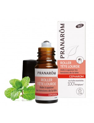Image de Cepharom Bio - Heavy Head Roller 5 ml Pranarôm depuis Pocket sticks for everyday aches and injuries