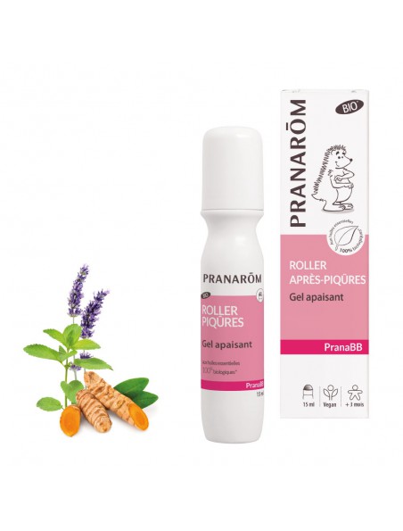 Image principale de Pranabb Roller Piqûres Bio - Gel Apaisant naturel 15 ml - Pranarôm