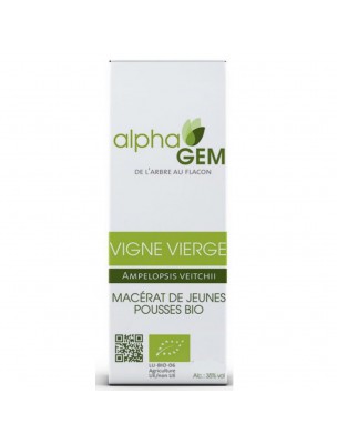 Image de Vigne vierge Macérat Jeunes Pousses Bio - Ampelopsis veitchii 50 ml - Alphagem via Cartilyon - Oligo-éléments pour tissus conjonctifs 1000 ml | Catalyons