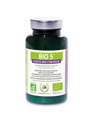 Image de Bio 5 - Hair loss 90 tablets - Sciencequilibre via Buy Organic White Oyster Shell Shampoo Powder Refill