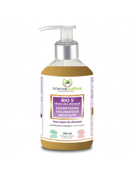 Bio 5 - Anti-hair loss volumizing shampoo 300 ml - Sciencequilibre