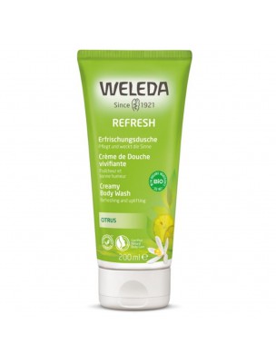 Image de Crème de Douche au Citrus - Prend soin et vivifie 200 ml - Weleda via Huile vivifiante Citrus 100ml - Weleda