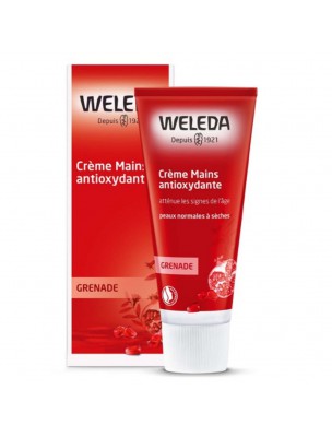 Image de Crème Mains Antioxydante à la Grenade - Peaux normales à sèches 50 ml - Weleda depuis Résultats de recherche pour "Crème pour les "