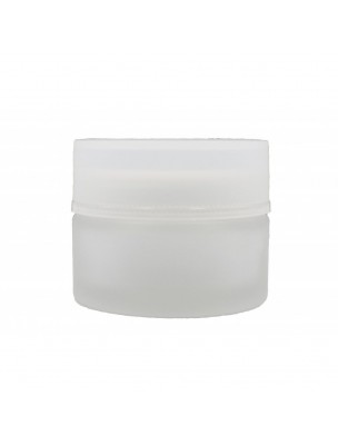 Image de 50 ml Frosted Glass Jar for creams and balms depuis Order the products Bioflore at the herbalist's shop Louis