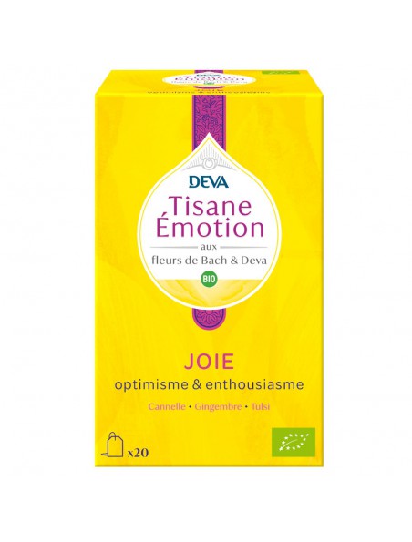 Achetez Joie Bio - Tisane Emotion 20 sachets - Deva à l'herboristerie Louis Image principale de Joie Bio - Tisane Emotion 20 sachets - Deva