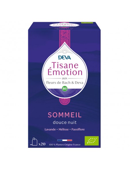 Image principale de Sommeil Bio - Tisane Emotion 20 sachets - Deva