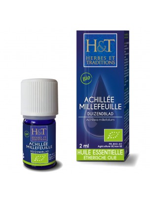 Image de Achillée Millefeuille Bio - Huile essentielle d'Achillea Millefolium 2 ml - Herbes et Traditions depuis Aromathérapie : huiles essentielles unitaires pour votre bien-être