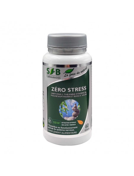 Image principale de Zéro stress - Stress et fatigue 60 gélules - SFB Laboratoires
