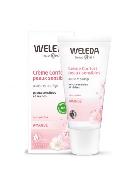 Crème Confort Absolu à l'Amande douce - Peaux sensibles et sèches 30 ml - Weleda