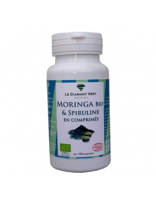 Image de Moringa Spirulina Organic - Natural defences 150 tablets - Le Diamant Vert depuis The richness of Moringa, known for the well-being of the body