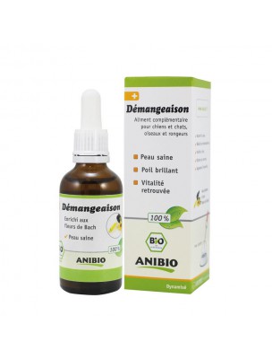 Image de Démangeaison Bio - Peau saine Chiens, Chats, Oiseaux et Rongeurs 50 ml - AniBio via Soin des Oreilles Bio - Propolia 30ml