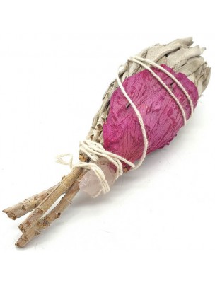 Image de Sauge Blanche de Californie Love Spirit - Purification spirituelle - Torche de 15 à 25g depuis Coffret Mon Atelier Encens - Coffret DIY Cônes Encens indiens - Les Encens du Monde