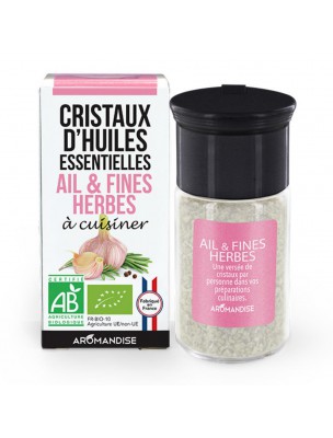 Image de Garlic and Herbs Organic - Cristaux d'huiles essentielles - 10g depuis Spices and plants accompany you in the kitchen (2)