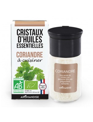 Image de Coriandre Bio - Cristaux d'huiles essentielles - 10g depuis Cristaux huiles essentielles - La phytothérapie efficace