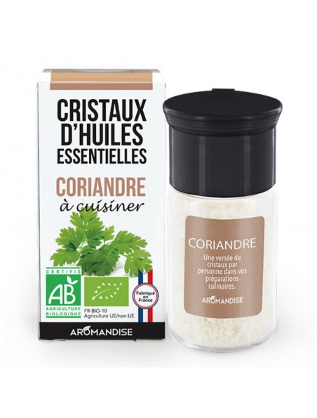 Image principale de Coriandre Bio - Cristaux d'huiles essentielles - 10g