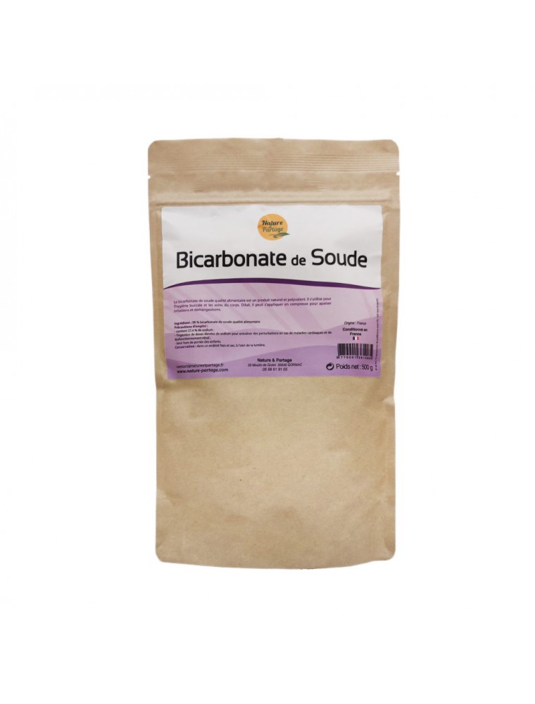 Bicarbonate de Soude - Qualité alimentaire 500 grammes - Nature et Partage