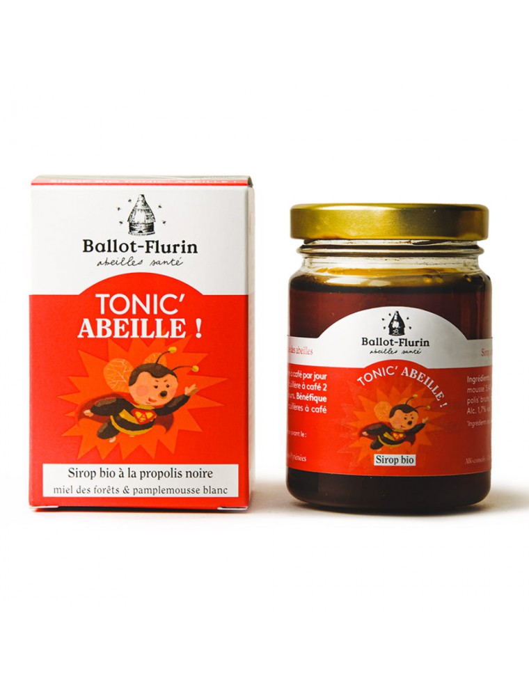 Image principale de la modale pour Sirop "Tonic'Abeille" Bio - Propolis, pamplemousse, miel 125g - Ballot-Flurin