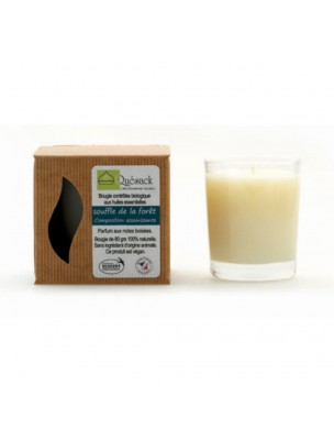 Image de Breath of the Forest Candle - Woody Notes 80g - Quésack depuis Diffusion of essential oils
