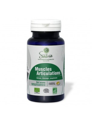 Image de Dol'aroma Bio - Muscles et Articulations 40 capsules d'huiles essentielles - Salvia via Baume Bio Dol'aroma - Muscles et Articulations 30ml - Salvia