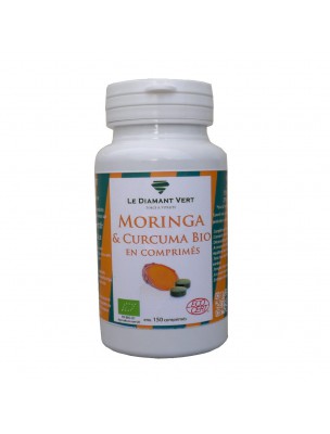 Image de Moringa Curcuma Organic - Natural defences 150 tablets - Le Diamant Vert depuis The richness of Moringa, known for the well-being of the body