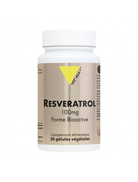 Achetez Resvératrol 100mg - Antioxydant 30 gélules végétales - Vit'all+ à l'herboristerie Louis Image principale de Resvératrol 100mg - Antioxydant 30 gélules végétales - Vit'all+
