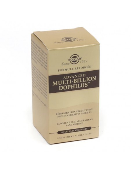 Advanced Multi-Billion Dophillus - Probiotiques 60 gélules végétales - Solgar Advanced Multi-Billion Dophillus - Probiotiques 60 gélules végétales - Solgar