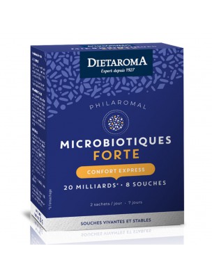 Image de Microbiotiques Forté Philaromal - Ferments lactiques 14 sachets - Dietaroma depuis Les probiotiques et ferments au service de la digestion (2)