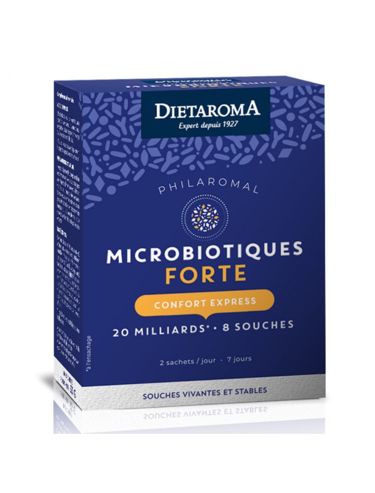 Image principale de la modale pour Microbiotiques Forté Philaromal - Ferments lactiques 14 sachets - Dietaroma