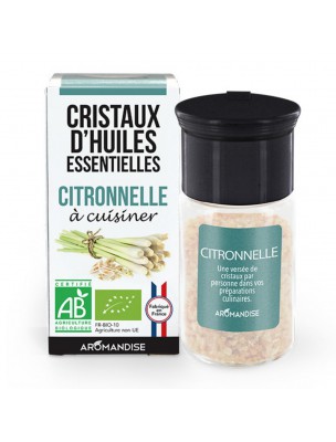 Image de Citronnelle Bio - Cristaux d'huiles essentielles - 10g depuis Cuisine naturelle : Produits naturels pour une cuisine saine