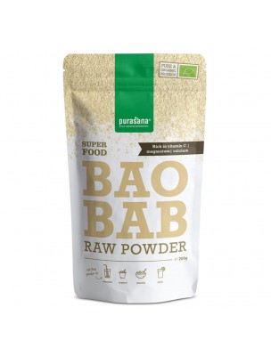 Image de Baobab en poudre Bio - Vitamine C et Fibres SuperFoods 200g - Purasana depuis Résultats de recherche pour "purasana protéine"