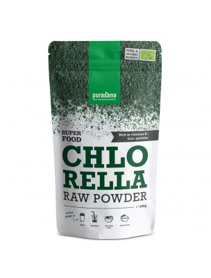 Image de Chlorella en poudre Bio - SuperFoods 200 grammes - Purasana via Herbe d'orge en poudre Bio - SuperFoods 200g