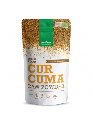 Image de Curcuma en poudre Bio - SuperFoods 200g - Purasana depuis Les super-aliments naturels et riches pour votre corps