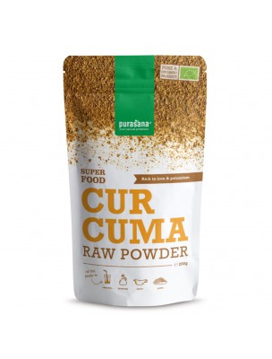 Image de Curcuma en poudre Bio - SuperFoods 200g - Purasana via Latté Bio - Curcuma Gingembre 120 g - Purasana