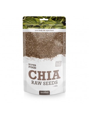 Image de Graines de Chia Bio - Fibres et Nutriments SuperFoods 400g - Purasana depuis Super-Foods: Produits de phytothérapie et d'herboristerie en ligne
